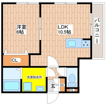 ヴィエント南巽の物件間取画像